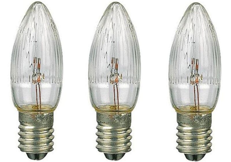 Product thumbnail Reservelampjes 3 stuks E10 - 23 Volt t.b.v. kerstverlichting