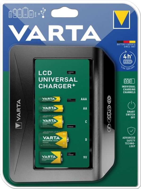 Product thumbnail VARTA MULTI BATTERIJLADER NiMH AAA, AA, C, D , 9V