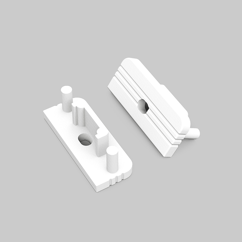 Product thumbnail WIT EINDSTUK VOOR LEDSTRIP PROFIEL 20MM MET KABEL-OPENING