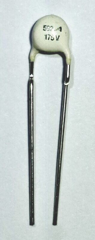 Product thumbnail VDR 175VAC SERIE 592 PITCH=7.5mm