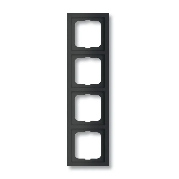 Product thumbnail Busch-Jaeger Afdekraam 4-voudig Future Linear Mat Zwart