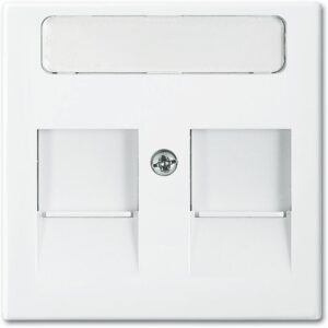 Busch-Jaeger Inzetplaat 2 x RJ45 Balance SI wit