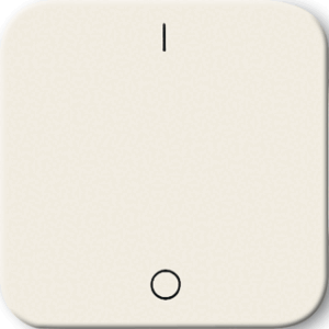 Busch-Jaeger Schakelwip 1-Voudig SI Crème opdruk I - 0