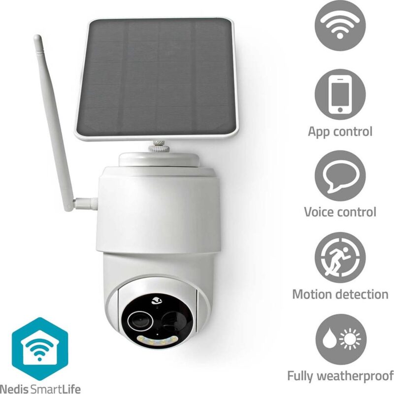 Product thumbnail Draadloze SmartLife Camera voor Buiten | Full HD 1080p | Pan tilt | IP65 | Max. Batterijduur: 5 Maanden