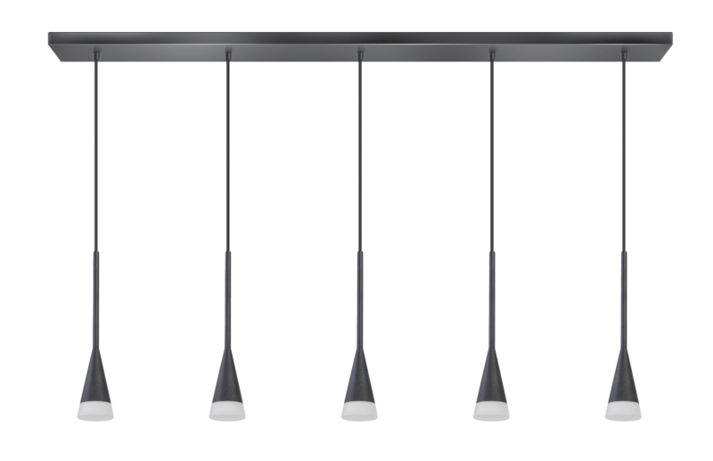 Product thumbnail HANGLAMP DEFENDER 5 VOUDIG ZWART EXCL. LICHTBRON