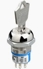 Product thumbnail SLEUTELSCHAKELAAR MET 8 POSITIES 1 POLIG 2A/250VAC of 4A/28VDC