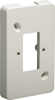 Product thumbnail Attema | Systeem P25 | Montageplaat 2V | RAL9010 | Zuiver Wit