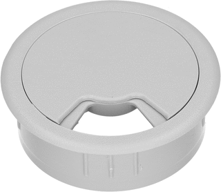 Product thumbnail Bureau-doorvoer | Grijs | Kabeldoorvoer Rond | 60mm