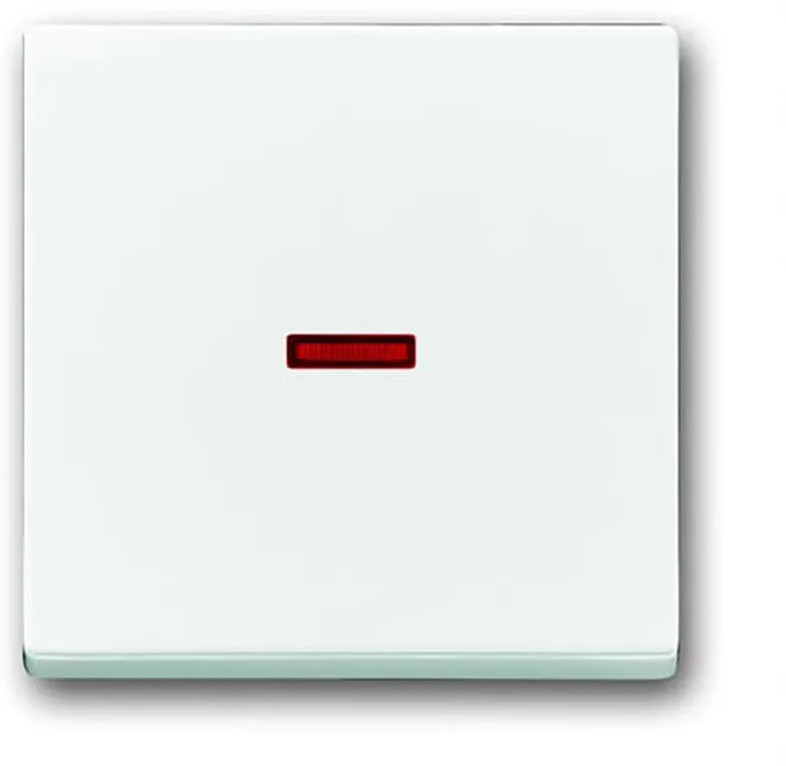 Product thumbnail Busch-Jaeger | Future Linear | Schakelwip | 1-voudig | Controle Lens Rood | Glans Wit