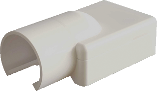 Product thumbnail Canalit | Systeem P25 | Overgangsstuk - 16mm Buis | RAL1013 | Crème Wit