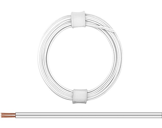 Product thumbnail SOEPEL POPPENHUIS SNOER 2 X 0,08mm² WIT 5M