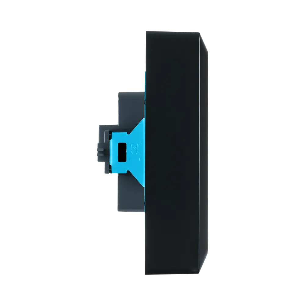 ION | Wandcontactdoos met randaarde | Tweevoudig | V1/D1 | Mat Zwart - Afbeelding 3