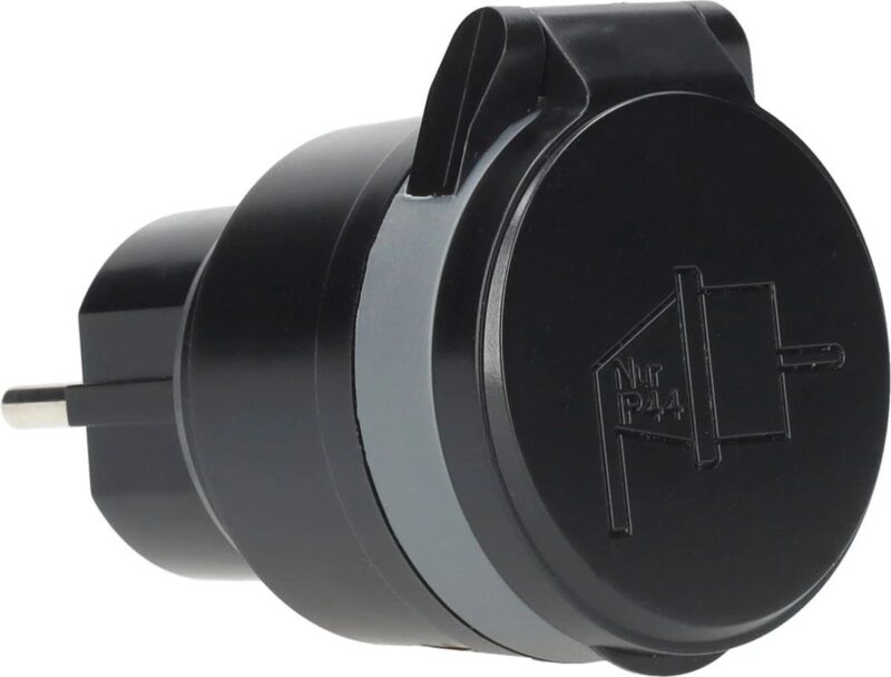 Product thumbnail KlikAanKlikUit | Compacte Stopcontactschakelaar | 3500W | Zwart | AGC-3500