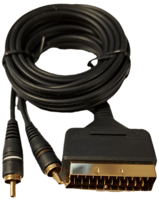 Product thumbnail SCART VERLOOPSNOER | SCART - 2x RCA | 2.5 meter
