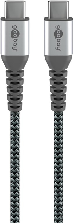 Product thumbnail USB 2.0 Kabel | USB-C naar USB-C | Textiel | 1 meter | 60 W | 480 Mbps
