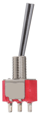 Product thumbnail TUIMELSCHAKELAAR ON-(ON) SPDT PULS LANGE HEVEL