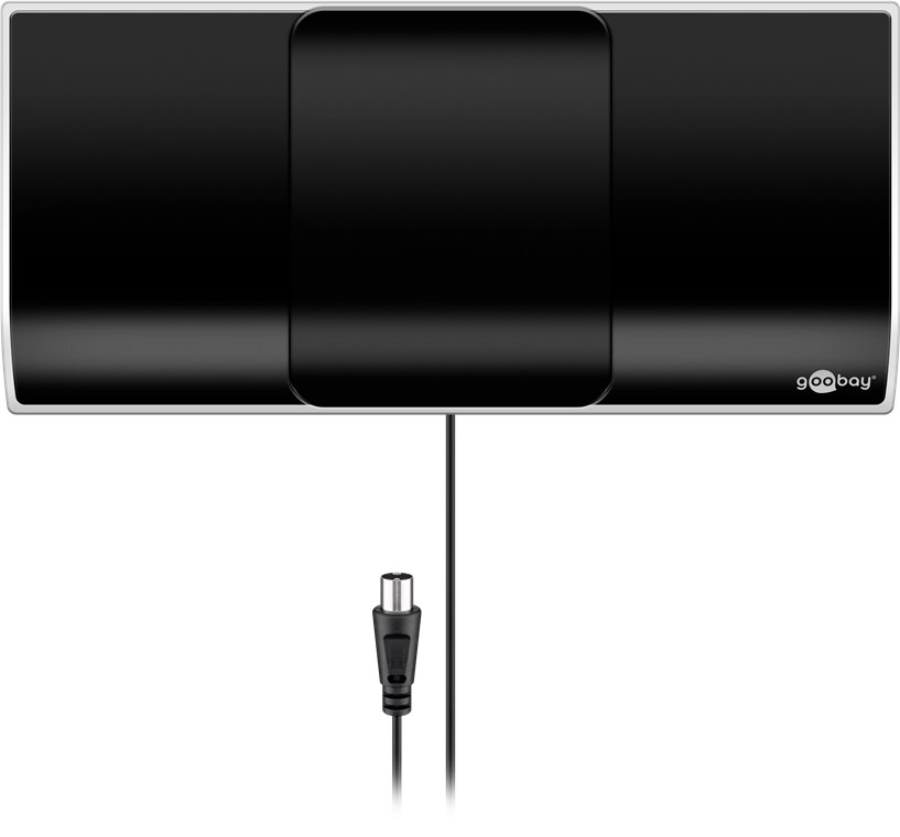 Goobay | Binnenantenne | Actief | UHF | Ontvangstbereik: 0-25 km | Versterking: 13 dB | ABS | Zwart - Afbeelding 8