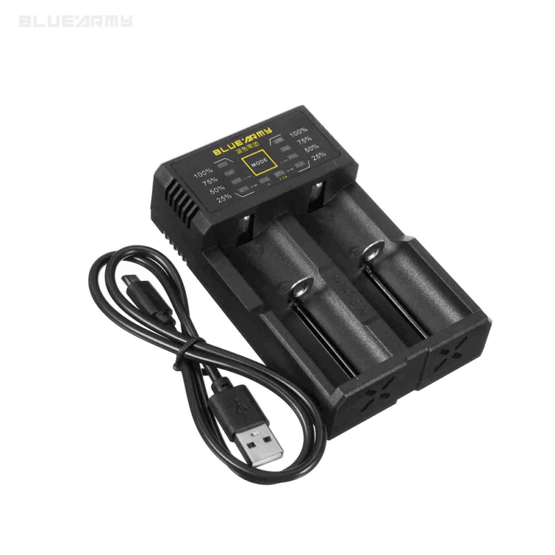 Product thumbnail Blue Army | N2 Plus | Dubbele Batterijlader | Li-ion, NiCd, NiMH