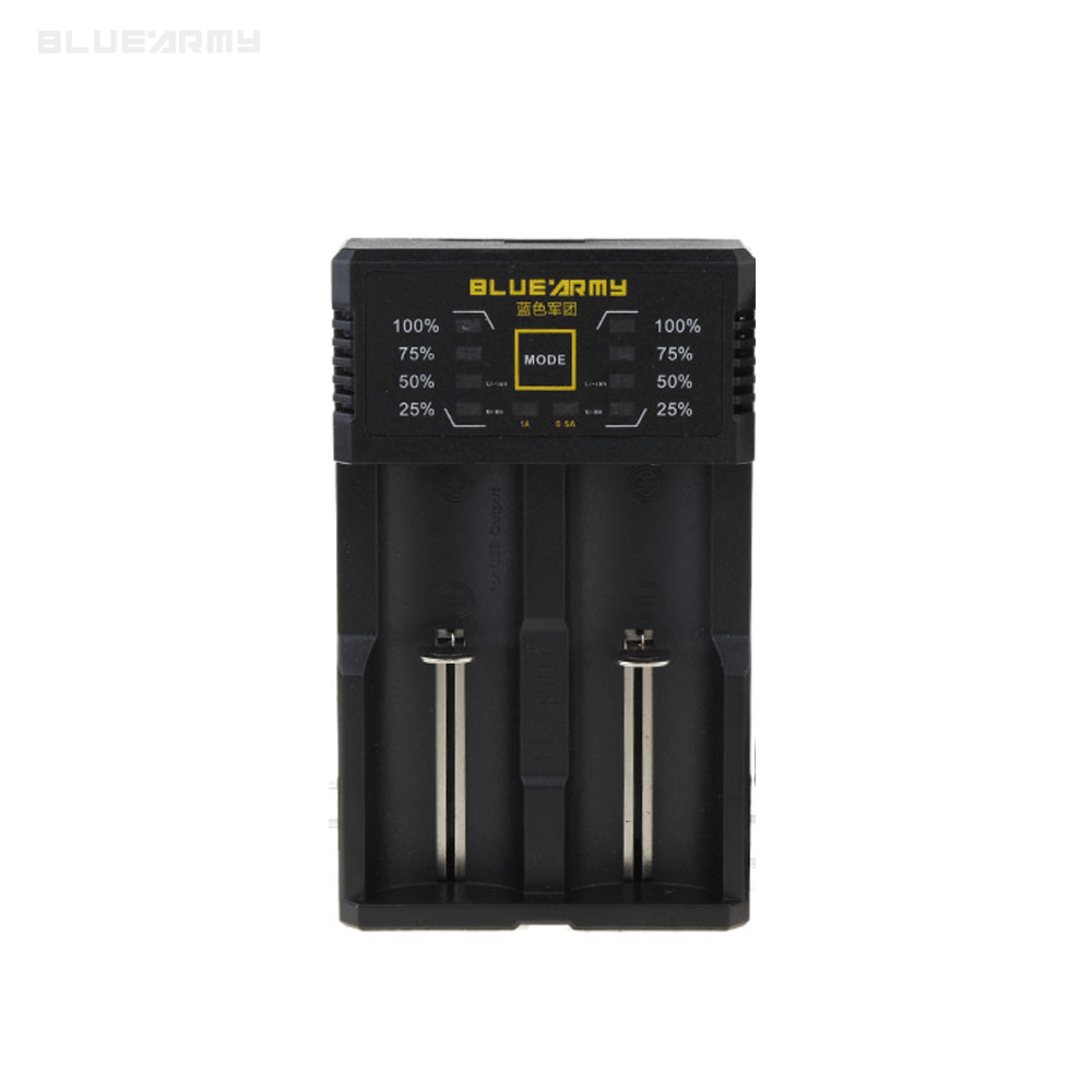 Blue Army | N2 Plus | Dubbele Batterijlader | Li-ion, NiCd, NiMH - Afbeelding 3