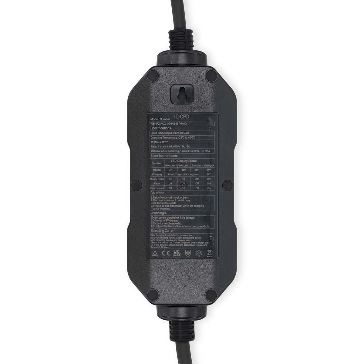 NEDIS 1 FASE EV LAADSNOER 5M 3.7KW 16A - Afbeelding 3