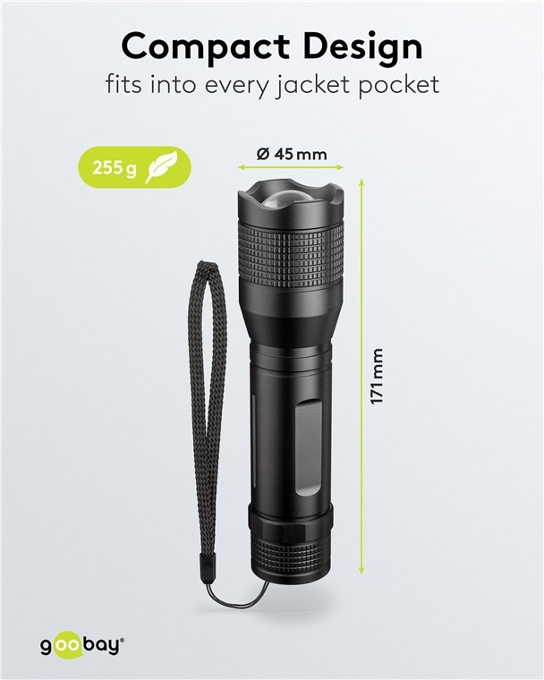 Goobay | Super Bright 1500 Zaklamp | 20W | 1500 lm | 3 Lichtstanden - Afbeelding 4