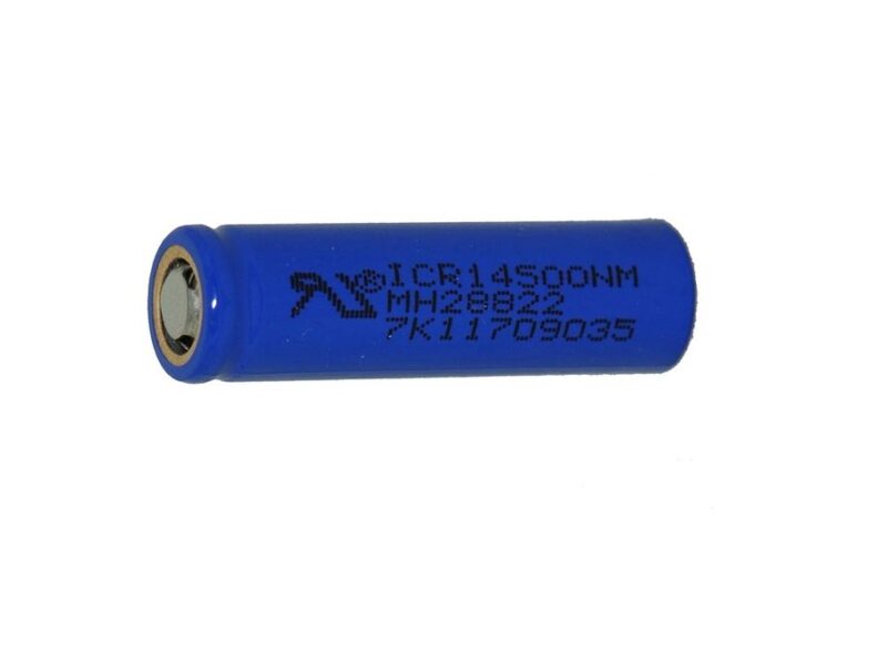 Product thumbnail ICR14500 / 3.7V Li-Ion 600mah Flat Top Batterij