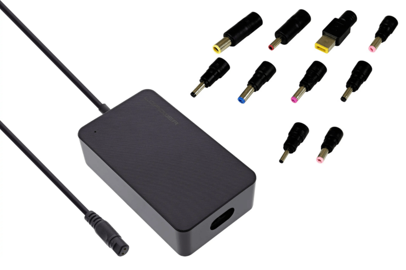 Product thumbnail LC-POWER | Universele Laptopvoeding | 90W | Inclusief 10 universele DC-connectoren | USB-poort
