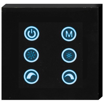 Product thumbnail NJD | Touch Paneel Controller | Voor RGB LED | Zwart Glas