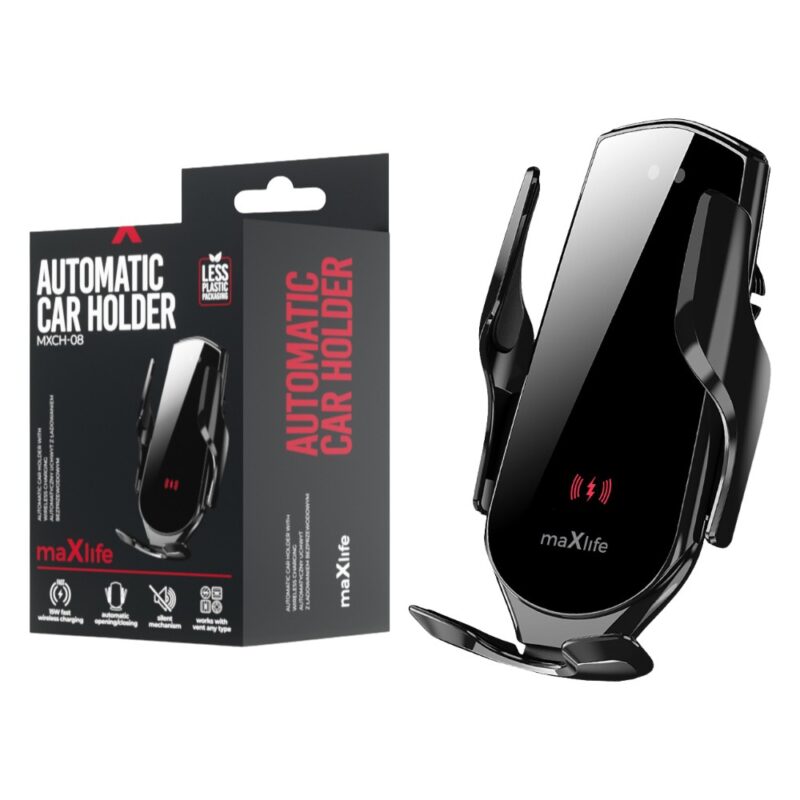 Product thumbnail MAXLIFE 15W QI-AUTOLADER ZWART AUTOMATISCH