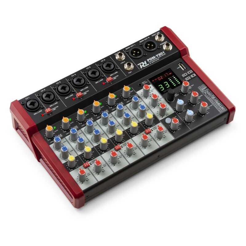 Product thumbnail PDM-Y801 MUSIC MIXER 8-KANAALS BT/MP3