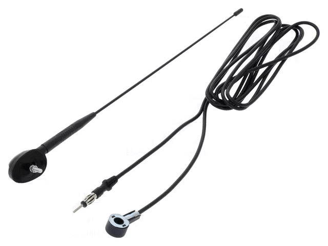 Product thumbnail UNIVERSELE AUTORADIO FM ANTENNE ZWART TYPE A2 HAAKS