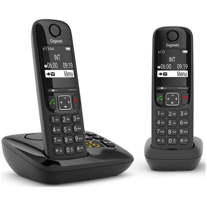 Product thumbnail Gigaset AS690A Duo draadloze DECT Zwart met antwoordapparaat