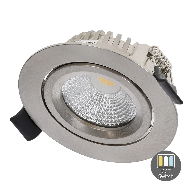Product thumbnail INBOUW LED-SPOT | 6W | DIMBAAR | ZILVER / RVS | CCT | IP65 | SLIM-FIT