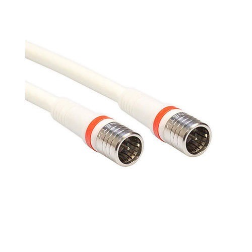 Product thumbnail Technetix | Coax Aansluitkabel | F-connector (male) - F-connector (male) | 1.5 meter | Wit