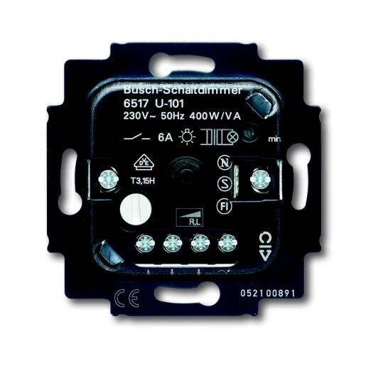 Product thumbnail Busch Jaeger | 6517 U-101 | Inbouw Serie Dimmer | 60 - 400 Watt