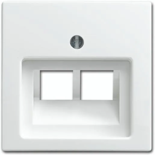 Product thumbnail Busch-Jaeger | Balance SI | Centraalplaat RJ45 2-voudig Schuin | Wit