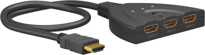 Product thumbnail HDMI-Switch | 3 poort(en) | 1 x HDMI Output / 3x HDMI Input | 4K@30Hz