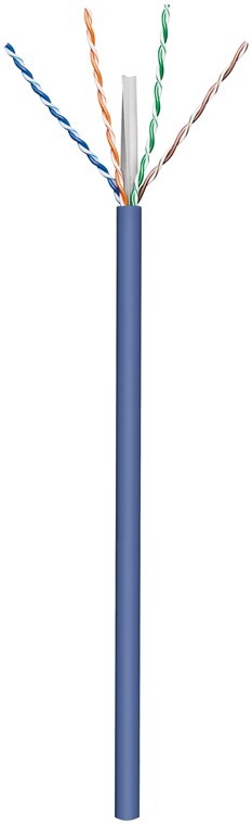 UTP CAT6A netwerkkabel blauw per meter massieve kern - Afbeelding 4