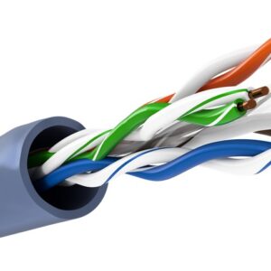 UTP CAT6A netwerkkabel blauw per meter massieve kern