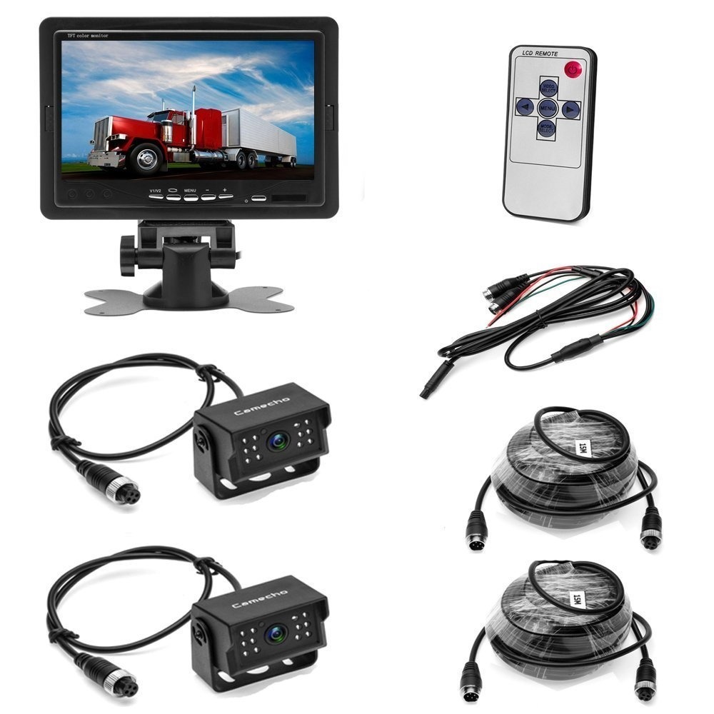 ACHTERUITRIJCAMERA-SYSTEEM MET 7" TFT MONITOR EN 2 CAMERA'S - Afbeelding 8