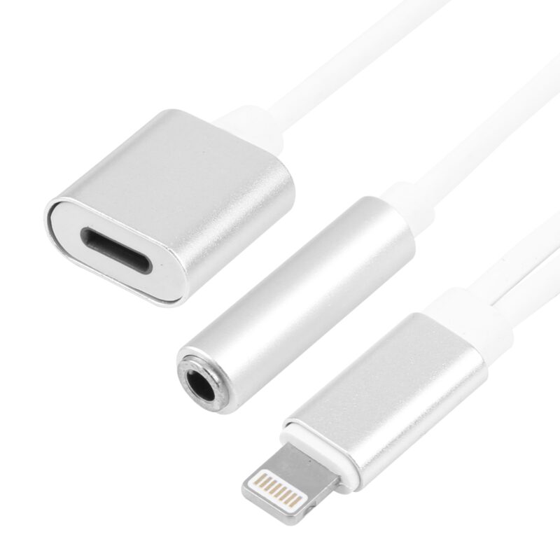 Product thumbnail Iphone 8-pins lightning to audio & lightning female