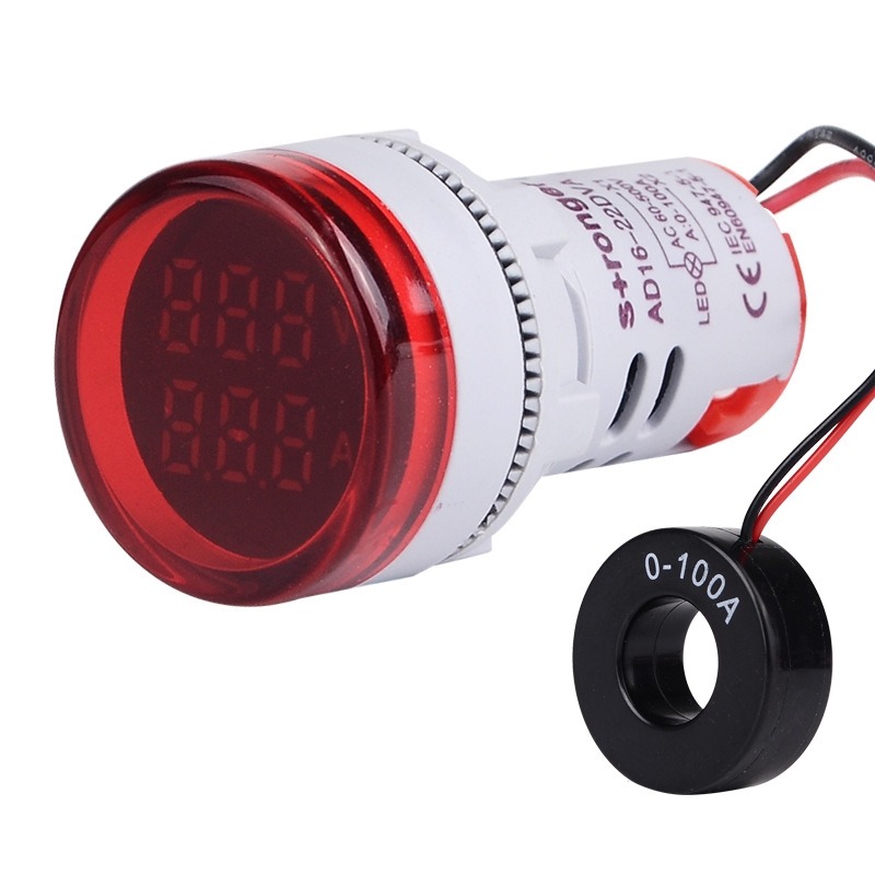 Product thumbnail INBOUW AC METER 500V 100A 22MM ROOD