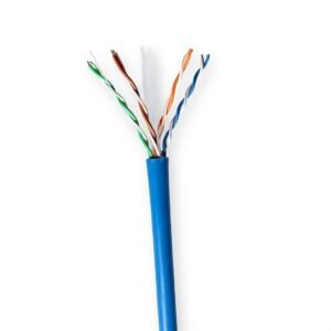 UTP netwerkkabel | CAT6A | Blauw | Massieve Kern | Per Meter