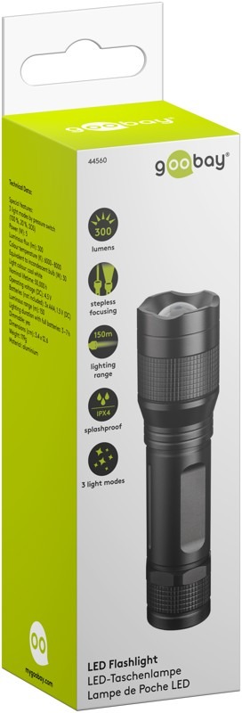 Goobay | High Bright 300 Zaklamp | 5W | 300 lm - Afbeelding 2