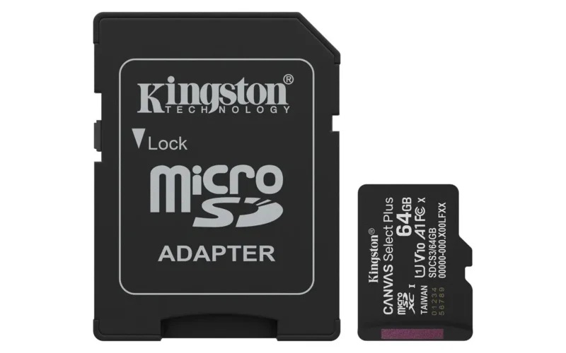 Product thumbnail Kingston | 64GB | Micro SDXC kaart | Canvas select Plus | V10 | A1 | Class 1 (U1)