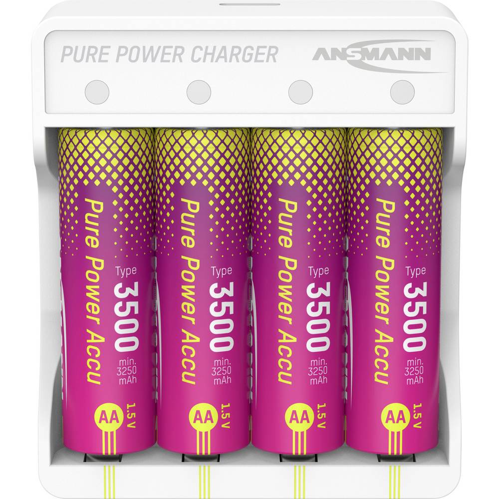 ANSMANN PURE POWER LADER INCL. 4× AA LITHIUM 3500mAH - Afbeelding 4