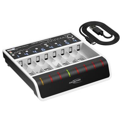Product thumbnail Ansmann | Comfort Professional 8 | 8-voudige Batterijlader | NiMH | AAA en AA | 