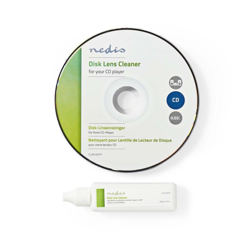 Product thumbnail Disc Lensreiniger | Reinigingsschijf | 20 ml | CD Speler