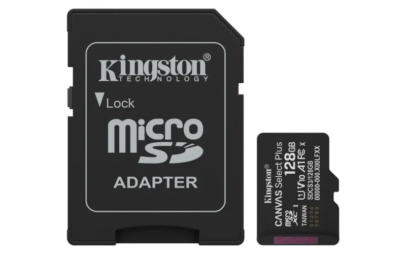 Product thumbnail Kingston | 128GB | Micro SDXC kaart | Canvas select Plus | V10 | A1 | Class 1 (U1)