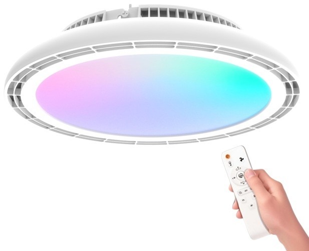 Product thumbnail RGB+CCT LED-PLAFONNIERE MET VENTILATOR EN AFSTANDSBEDIENING